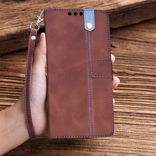 Image of Excelsior Flip Cover for Xiaomi Redmi Note 15, Poco M8 | Premium PU Leather | 360 Degree Protection (Coffee)