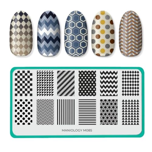 Maniology Walk The Line Nail Stamping Plate | Geometric Manicure Design