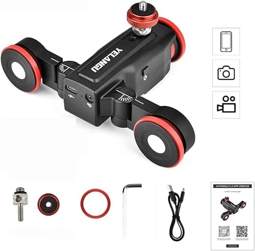 YELANGU L5 - Carrello professionale con cursore motorizzato con telecomando APP e interfaccia USB, per fotocamera, videocamera e smartphone