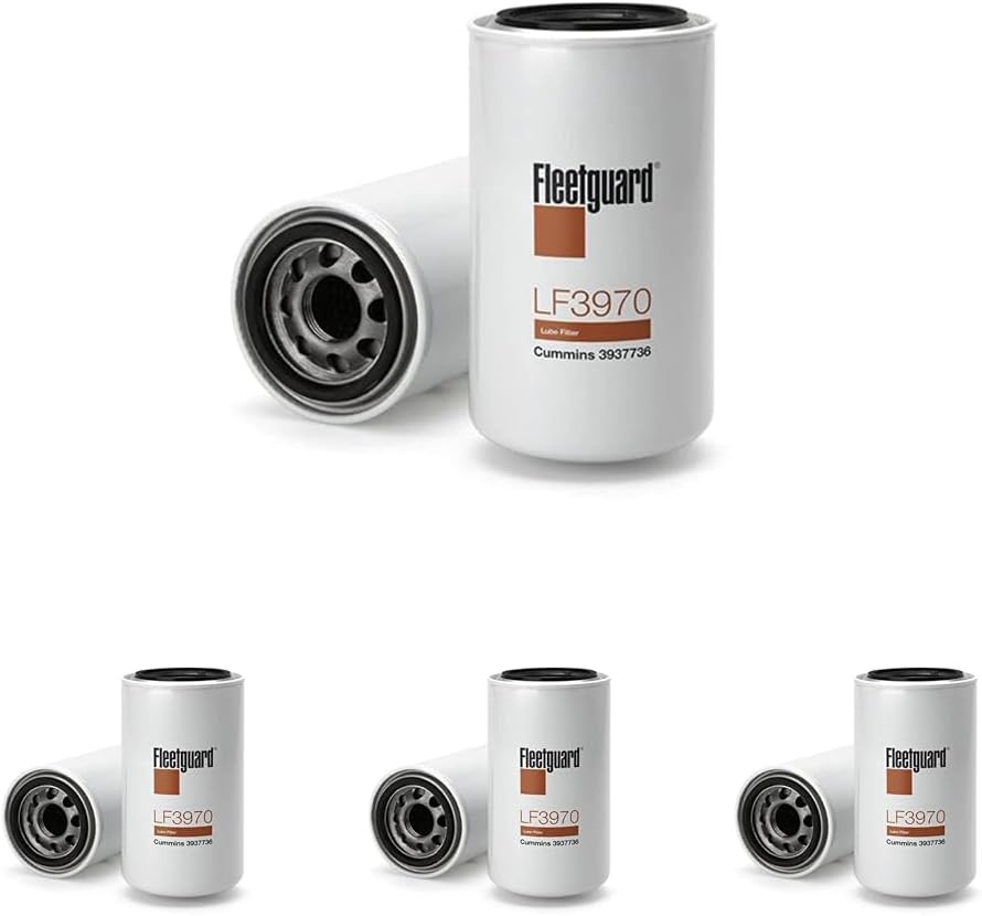 Fleetguard Cummins Filtration Oil Filter (Pack of 4)