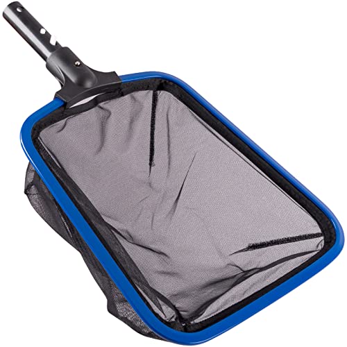 POOLAZA Ultra Fine Mesh Pool Skimmer Net with Aluminum Frame, Aluminum Pool Net for Cleaning Efficiently, Durable Pool Skimmer Net Fine Mesh Ideal for Fine Debris Removal, Fine Mesh Pool Net