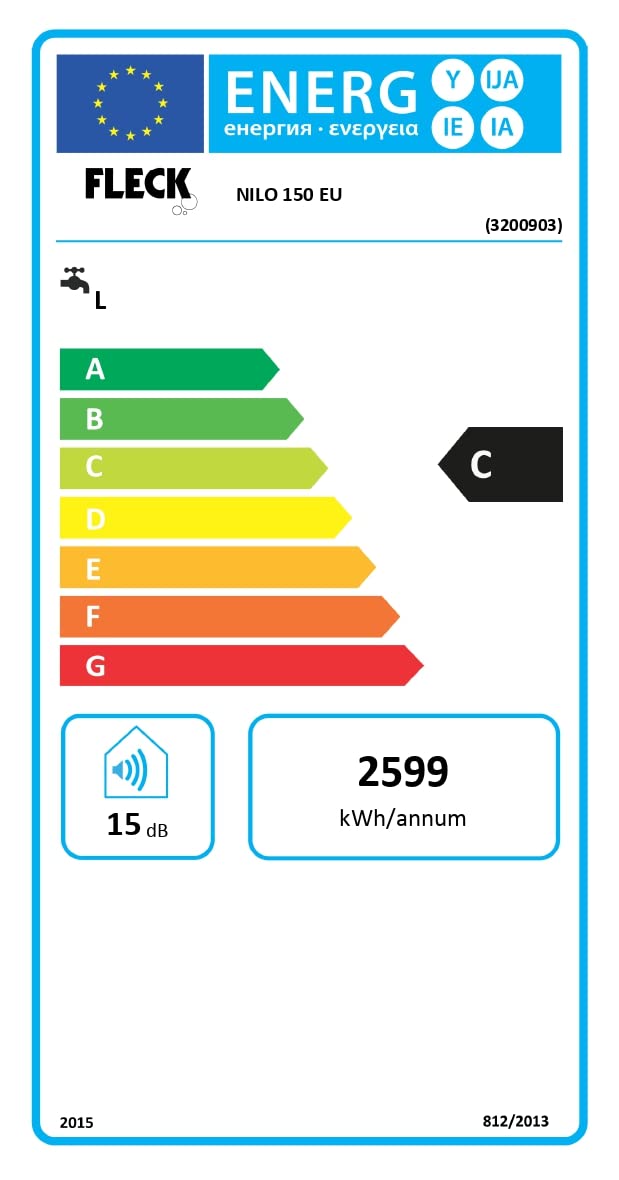 Fleck, Nilo - Calentador de Agua Electrico Horizontal y Vertical, Termo Electrico 150 Litros Seguro y Eficiente, Calentadores 55x51.3x119 cm, Fabricado para Instalación en España