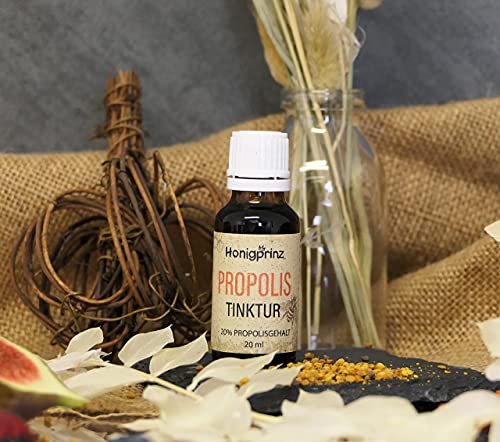 Propolis Tinktur 3 x 20ml Vorteilspack mit 20% Propolis, Propolis Extrakt Tinktur von der Familien-Imkerei Honigprinz (3 x 20ml) – Bild 4