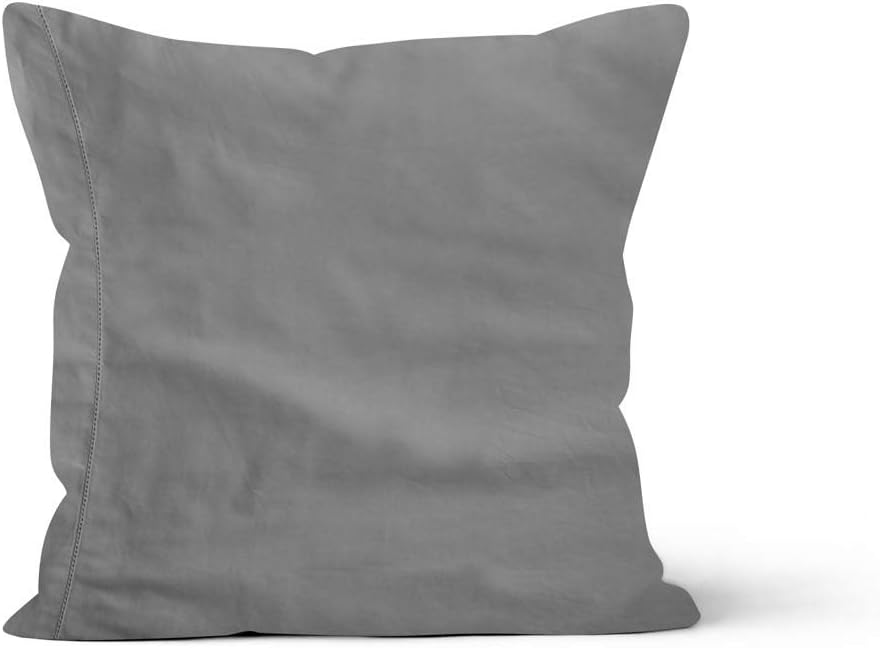 Camille 553013 Cotton Pillowcase 65 x 65 cm Grey, Gray
