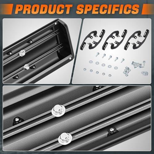 6 in. Wide Aluminum Running Boards Compatible with 19-24 Chevy miniatura 5
