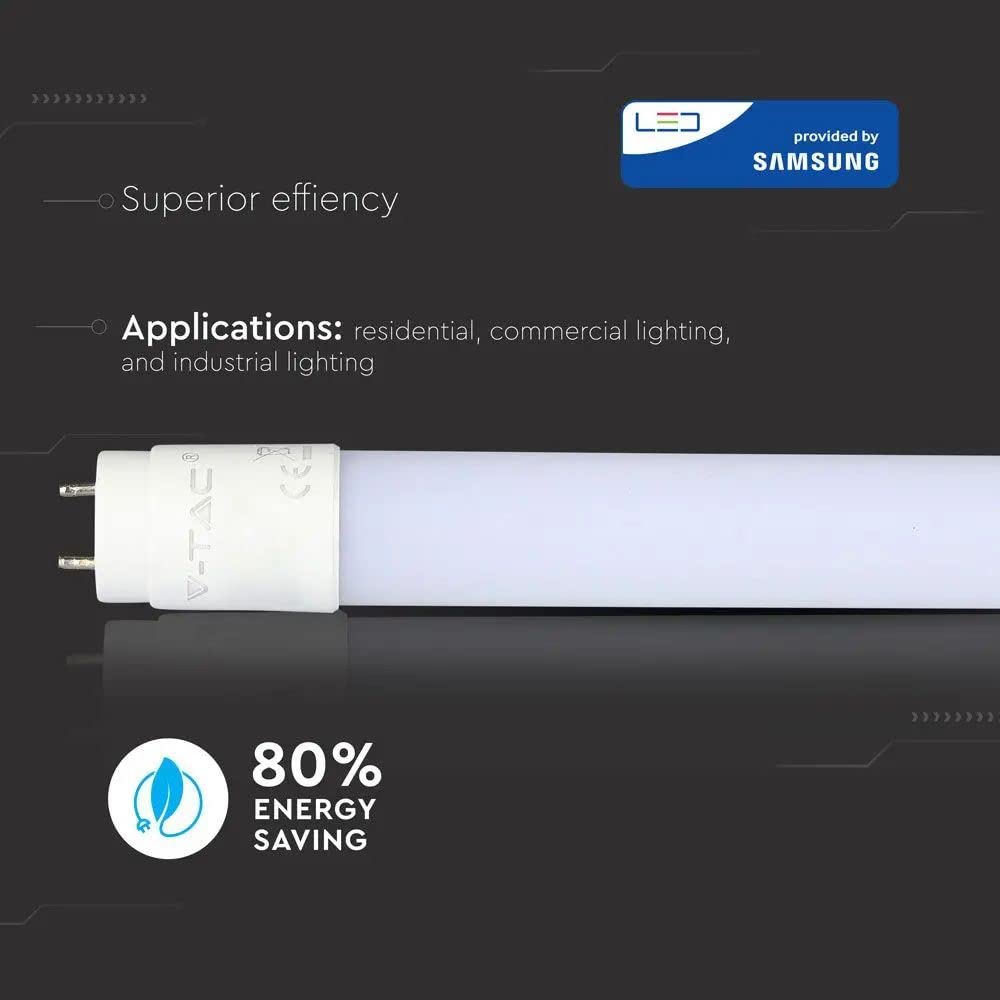 Juego de 25 tubos LED de 150 cm, blanco neutro (4000 K), 2100 lúmenes, T8, G13-20 W (equivalente a 58 W), incluye arranque, tubo fluorescente LED