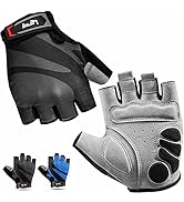 Cycling Gloves Mountain Bike Gloves: Bicycle Gloves for Men Women Fingerless Biking Gloves with S...