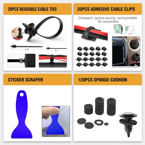 Fijación de parachoques GOOACC para eliminar ruidos y sustituir clips rotos 7