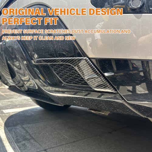 Tiras de escape para parachoques trasero Evoque 2019-2026, accesorios de fibra de carbono 5