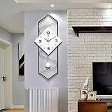 [] Taille:70 × 30 cm WRISCG Dekorative Uhr Orologio da Parete Scandinavo Soggiorno Moderno Orologio da Parete Orologio Orologio Creativo Minimalista Moda personalità casa Deco Orologio al Quarzo 70 × 30 Centimetri