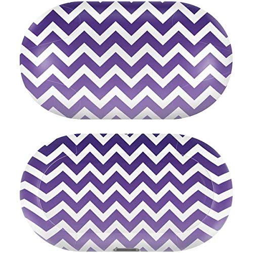 Skinit Decal Audio Skin Compatible with Galaxy Buds+ - Officially Licensed Originally Designed Chevron Purple Ombre Design
