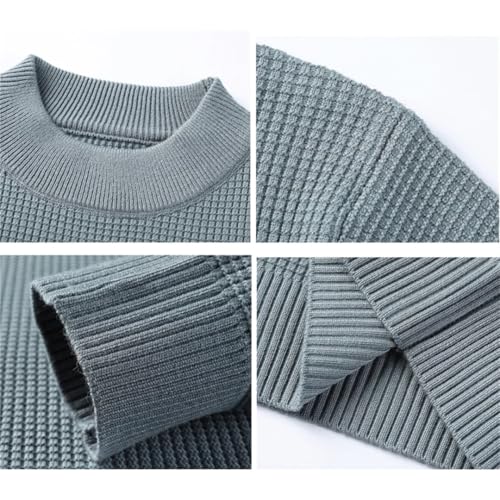 Mens Long Sleeve Sweater Autum Winter Street Wear Knit Pullover Sweater3