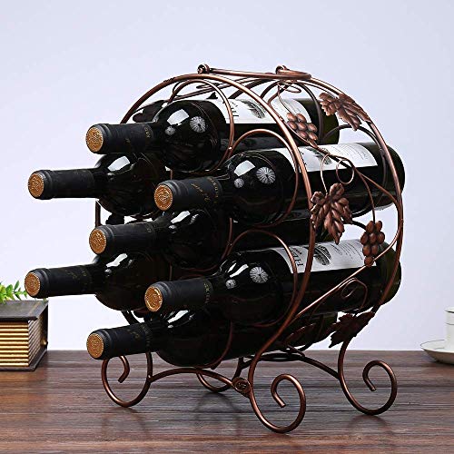 Soporte apilable para botellas con montaje en pared 7 botellas miniatura 4