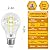 ORALUCE LED Edison Light Bulb 60 Watt Equivalent E26, Vintage Clear Light Bulbs 6W 4000K Neutral White 700 Lumen, A19 LED Filament for Ceiling Light Fixture, Non-dimmable, 6 Pack