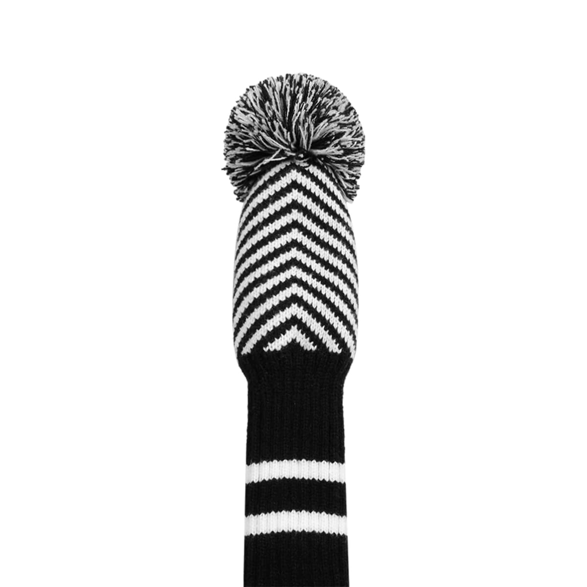 Scott Edward Lot de 3 Couvre-têtes de Golf pour Bois - Convient aux conducteurs (460 CC) - Fil Acrylique Hybride/UT avec Gros Pompons - Protège la tête du Club des Rayures et de la poussière