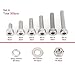 Sonew HighQuality Stainless Steel M8 Hex Socket Head Screws, Hex Nut Washers Assortment Set, Rustproof, Robust, Industrial, Construction Fasteners, Fixing Component (M3