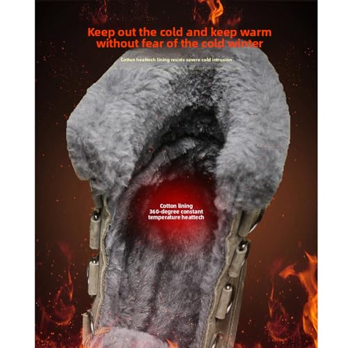 Men's Genuine Leather Winter Hiking Boots Anti-Slip Waterproof Snow Booties with Faux Fur Lining Comfort Platform Lace-Up Warm Ankle Boots4