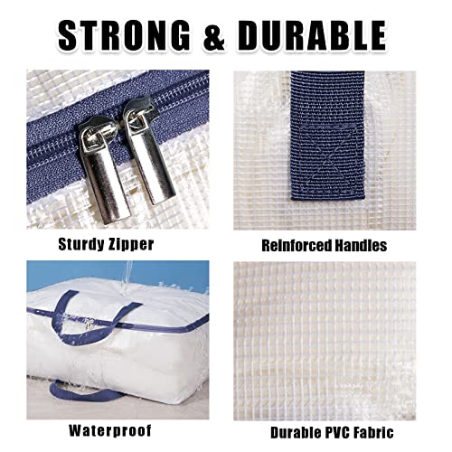 Ineetatu Clear Storage Bags With Zipper thumb #4