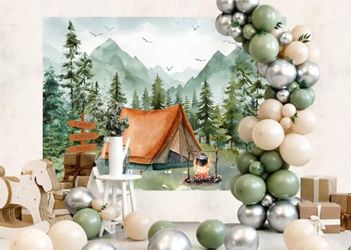 Fondo para fiesta 10x8ft Aventuras Baby Shower miniatura 4