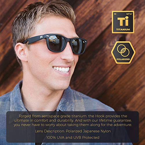 William Painter The Hook Titanium Polarized Classic Scratch Resistant, 100% UVA/UVB Ray Protection - Built-in Bottle Opener4
