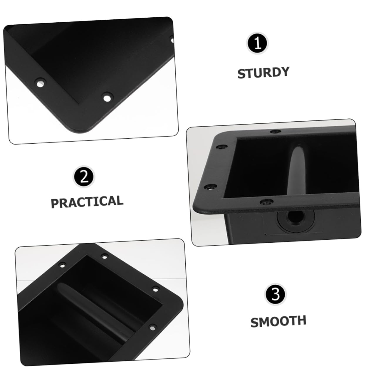 Holibanna Speaker Handle Parts 4pcs Replacement Handles for Amplifiers Save Space Enhance Look Easy to Install for Cabinet Use