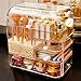 NA Desktop Acrilico Antipolvere Cosmetic Storage Box organizzatore cosmetico, Make Up Scaffalature, Adatto a Dresser Camera da Letto o Bagno 32 * 19.5 * 34 CM (Color : -, Size : -)