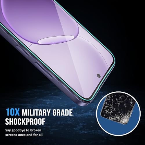 Image of FIRST MART Tempered Glass for Oppo K14x & Oppo K14, 9H Full-Glue Screen Protector, 3D Edge-to-Edge, HD Clear, Oleophobic, Case-Friendly, Black, Pack of 1
