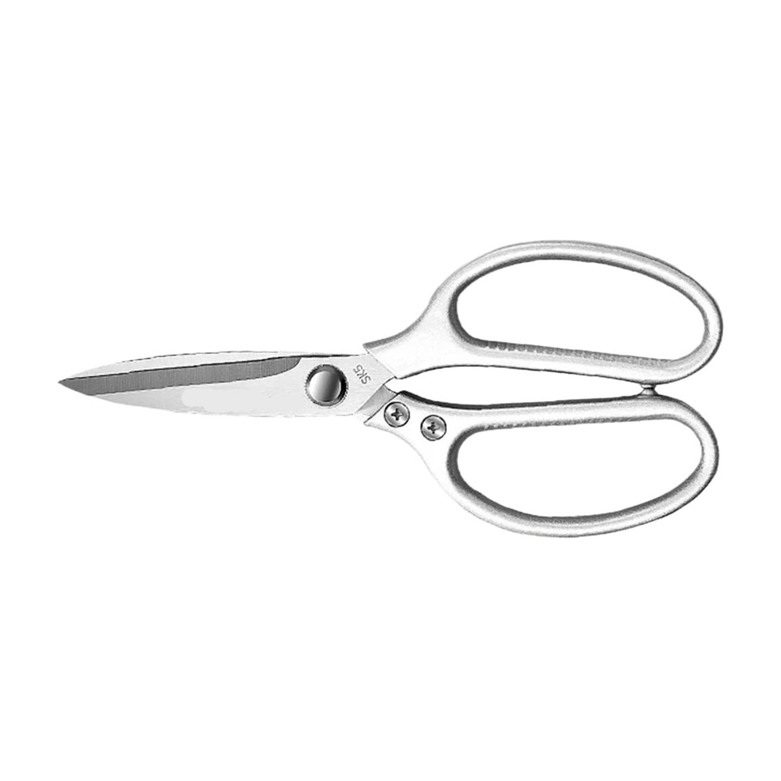 Ciseaux de cuisine – robustes SK5 en acier inoxydable for viande, os poulet et légumes(Silver Simple Style)