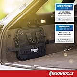 ATHLON TOOLS Premium Kofferraumtasche mit Deckel - 60 Liter XXL Auto Kofferraum Organizer - Extra stabile & wasserfeste Böden - lebensmittelecht - Antirutsch-Klett am Boden