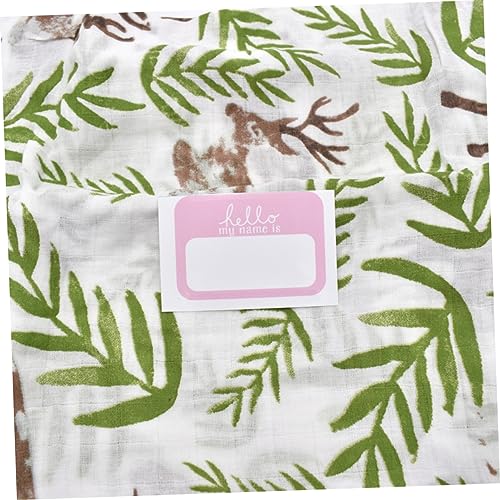 Image of 6Pcs Newborn Baby Name Stickers, Assorted Color Adhesive Tags for Baby Announcements, Scrapbooking, DIY Decoration, and Hospital Bag Essentials