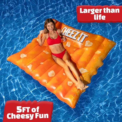 image for Sunny Days Entertainment Giant Cheez-It Pool Float – Extra Large Inf