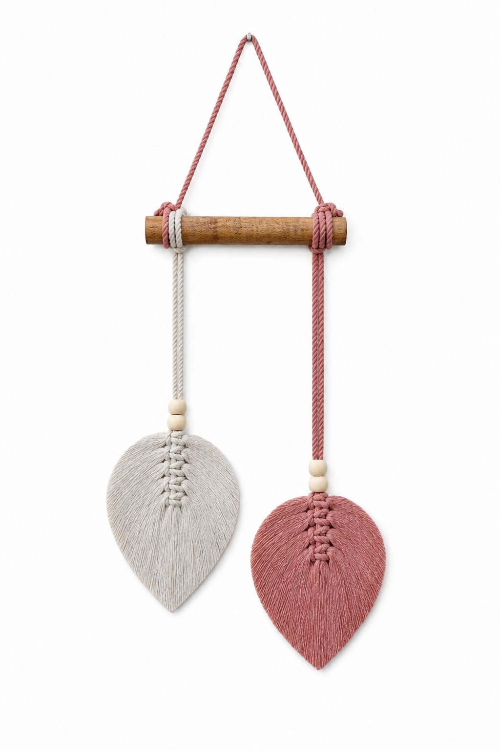 Boho Macrame Wall Hanging - Leaf Decor -15 Boho Macrame Wall Hanging - Leaf Decor -15
