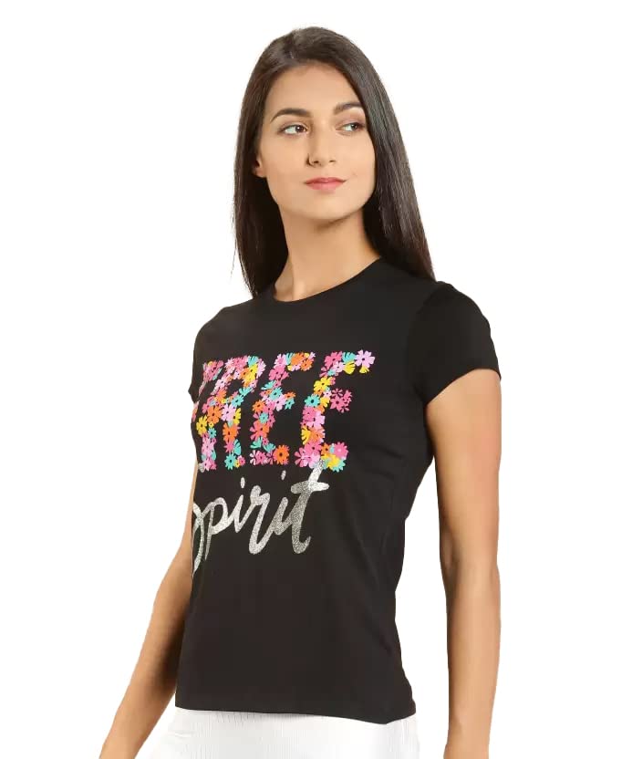 Image of Lyra Women's Cotton Regular Fit T-Shirt