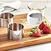 Küchenprofi Stainless Steel Cooking Rings, Set of 4 Forming Ring Molds, 2.5 Inches and 3 Inches