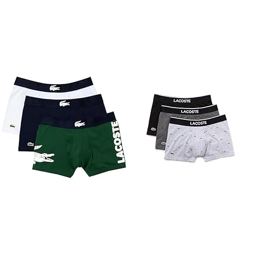 Immagine del prodotto Lacoste Intimo Thym/Marine-Blanc Head + Boxer Noir/Bitume Chine-Argent L