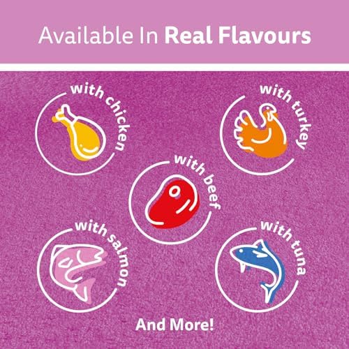 WHISKAS Perfect Portions Adult Wet Cat Food Cuts in Gravy Variety Pack Chicken, Turkey, Salmon, Tuna - 75g (24 Pack) — view 6