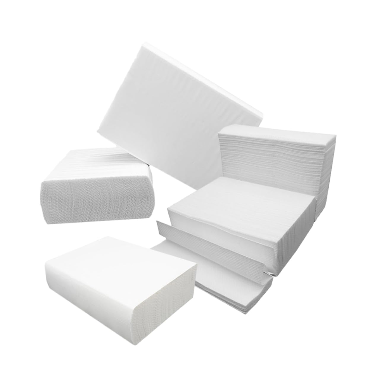 Essuie-mains en Papier Épais Blanc 5 Paquet, 100 Feuilles