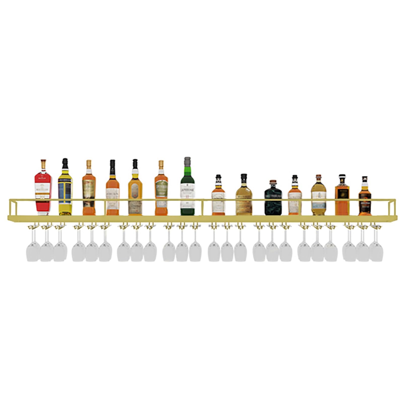 Étagère à vin pour cuisine et salle à manger avec support de verre