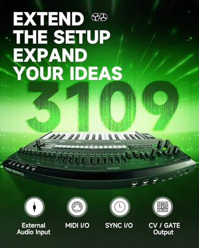 Image of Donner ESSENTIAL L1 Synthesizer with 64-Step Sequencer, S2C Magnetic Modular System, Portable Synth CV /GATE /SYNC I /O