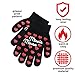 Disney Girls Minnie Mouse Winter Hat and Mitten or Glove Set (Toddler/Little Girls), Size Age 4-7, Minnie Black Red Bow Gloves