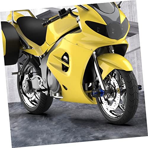 Ciyodo 2Pcs Aluminum Fork Cup For Anti-Collision Crash Frame Collision Motorcycle Scooters Falling Moped Sliders Protector Motorbikes Protection Motorbike Anti Accessory Blue Slider #TOP6