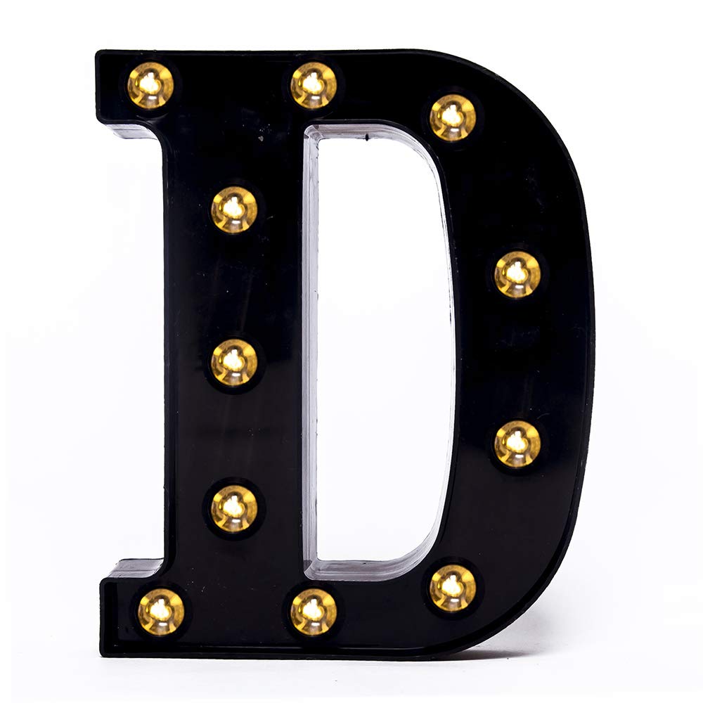 Foaky Black LED Marquee Number Lights Sign Light Up Marquee Number Lights Sign for Night Light Wedding Birthday Party Battery Powered Christmas Lamp Home Bar Decoration
