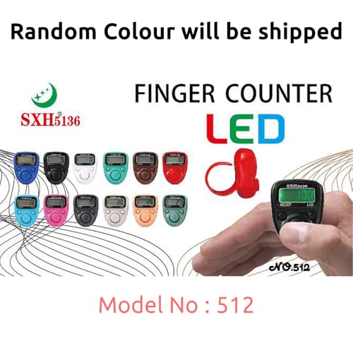 Image of SpiderJuice 99999 5 Digit Multiuse Digital Electronic Portable Mini Hand Tally Clicker Counter Finger Ring Mantra Jaap Device Machine Cricket Umpire Counting Zikr Ziker Dhikr (512Counter)