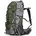 Loowoko 50L Hiking Backpack, Waterproof Camping Essentials Bag with Rain Cover, 45+5 Liter Lightweight Backpacking Back Pack
