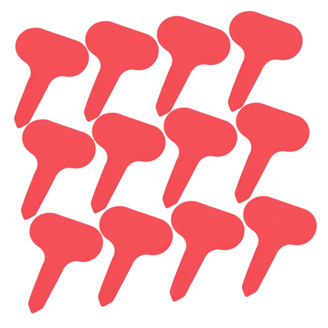 VICASKY 200Pcs Type Plastic Garden Labels Durable Plant Tags for Nursery and Flower Marking Easy Identification Red