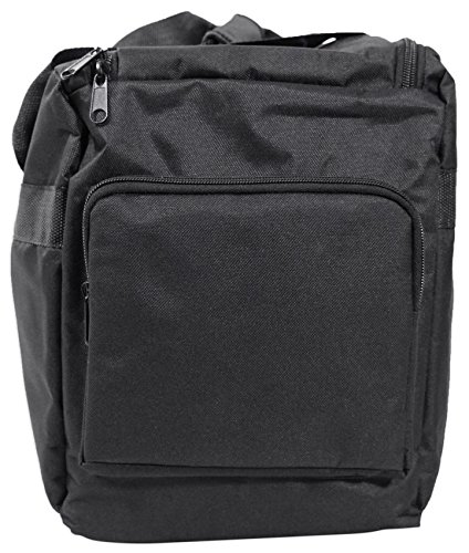 Image of Rockville RLB30 Bag for 4 Slim Par Chauvet /ADJ Lights+Controller+Accessories | Accessories Pockets, 10mm Foam Padding, Removable Dividers, 7 Compartments, Rubber Feet, Lightweight 2 lbs