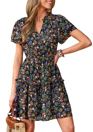 Image of PRETTYGARDEN Womens Summer Floral Beach Dresses