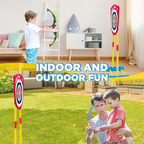 Kidditoy Bow And Arrow For Kids 6-8 8-12, Archery Toy Set For Kids 6+ With Standing Target thumb #3