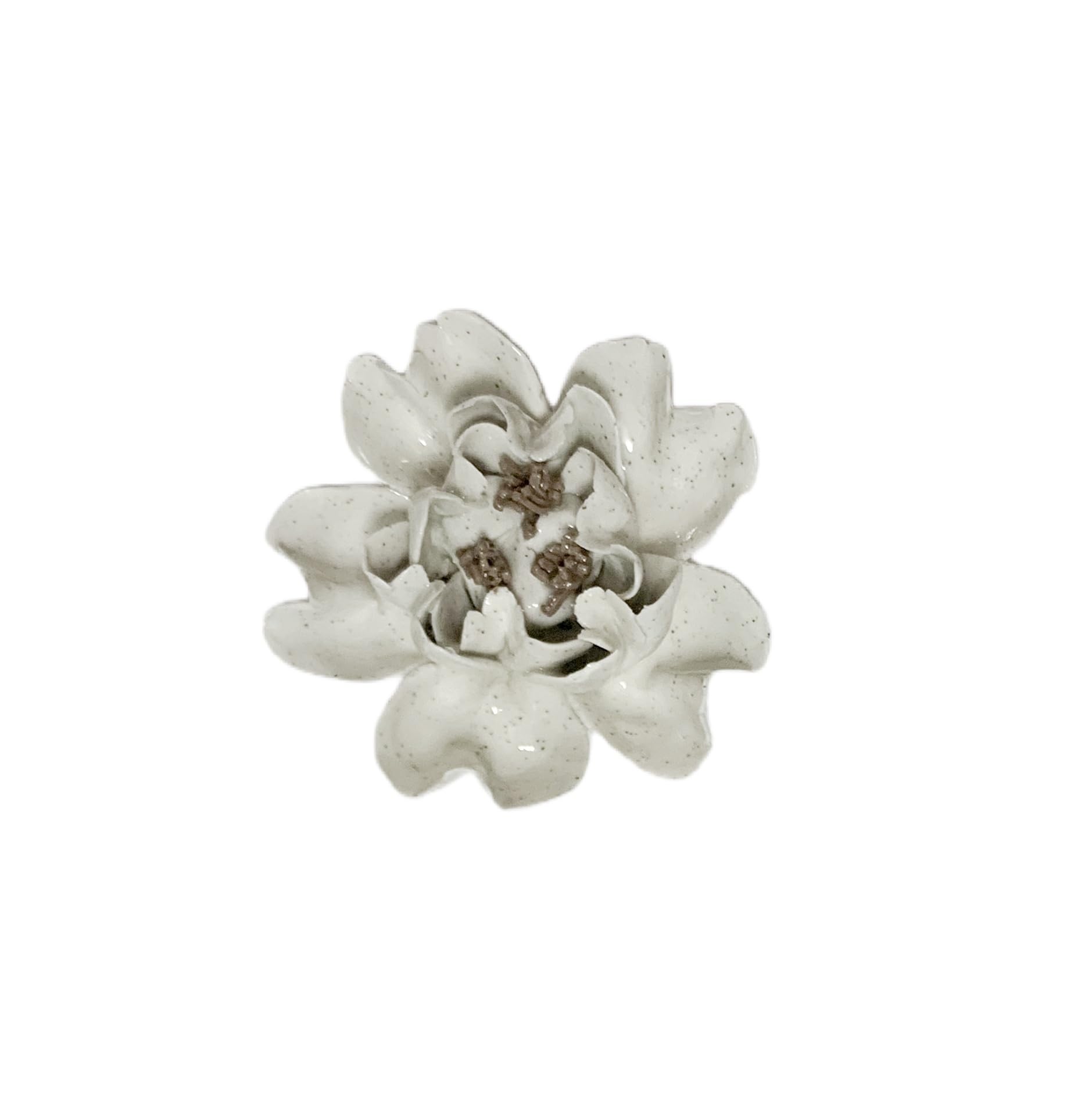 Myrte de crêpe en céramique de 7 cm fleur faite main pour poésie murale