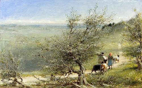 Impression d'art Florence Albert Goodwin avec détails précis sur toile tendue pour salon